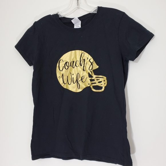 Coach's Wife Black Tee, Size Medium - Picture 6 of 6